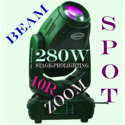 10R moving head 280 spot beam wash 3 in 1